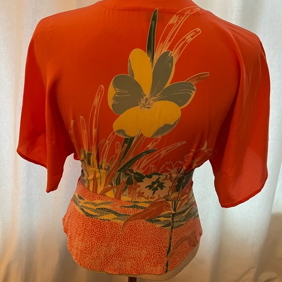 Elegant, Tibi wrap-around silk blouse - Picture 3 of 4